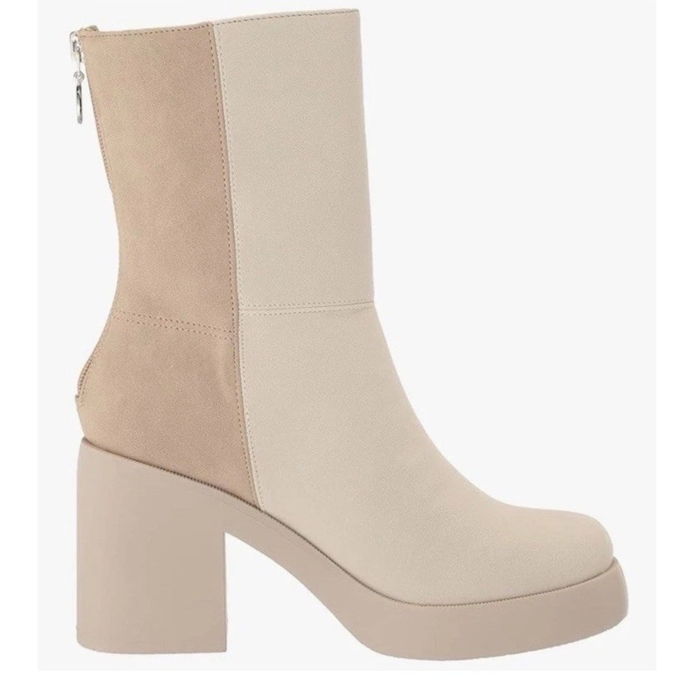 Dirty Laundry Women's Grooves Fashion Boot 2 Tone Beige Size 8‎